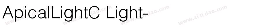 ApicalLightC Light字体转换